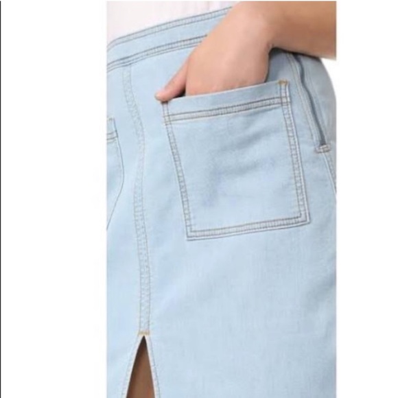 Splendid Split Front Denim Skirt - Picture 4 of 12